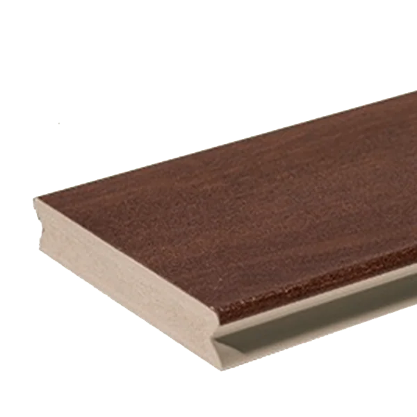 Zuri Hickory PVC Decking 20ft Grooved , Zuri Hickory PVC Decking 4inch Sample, Zuri Hickory PVC Decking 12ft Grooved