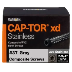 CAP-TOR XD Stainless Colour Screws 2.75 x 100 PC/pack