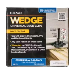 CAMO Wedge Clips – 90 Pack | Covers 50 sq. ft.