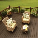 Fiberon Sanctuary Espresso composite decking in deep brown tone