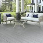 Fiberon Promenade Moonlit Cove PVC decking with rich brown tones