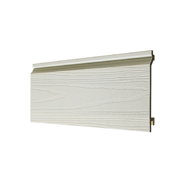 IW - Ivory White Wood Grain Composite Cladding Profile Ivory White WoodGrain Composite Cladding 12ft - Image 1