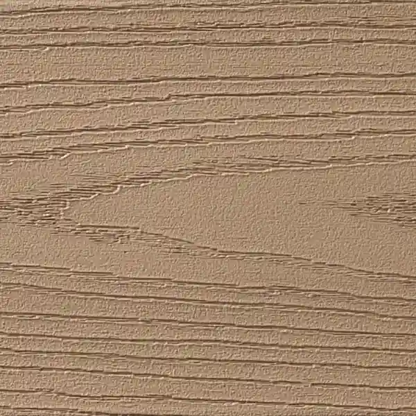 a close-up of a brownstone grain of timbertech pvc