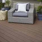 TimberTech Reserve Dark Roast composite decking in deep espresso tone