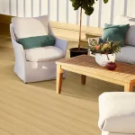 TimberTech Terrain Plus Natural White Oak decking in soft neutral tone