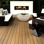 TimberTech Legacy Tigerwood composite decking with bold exotic color variation
