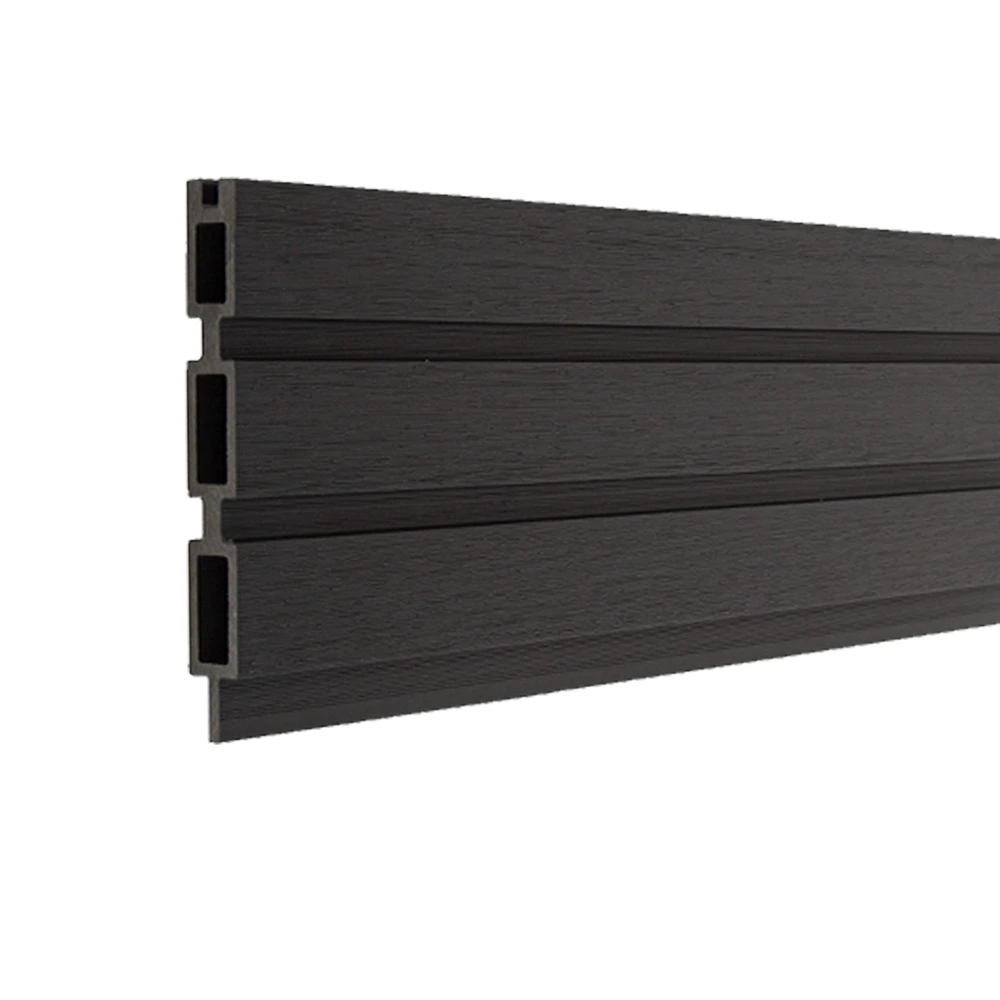 black 3d slat composite fence Black 3D Slat Composite Fence Board 6ft