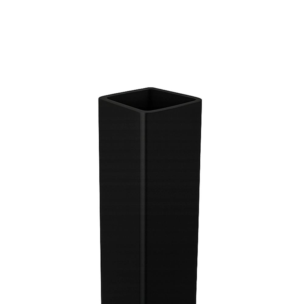 Black Aluminum Square Post 2.5x2.5 Square Post 2.5" x 2.5" x 10' – Black Aluminum - Image 1