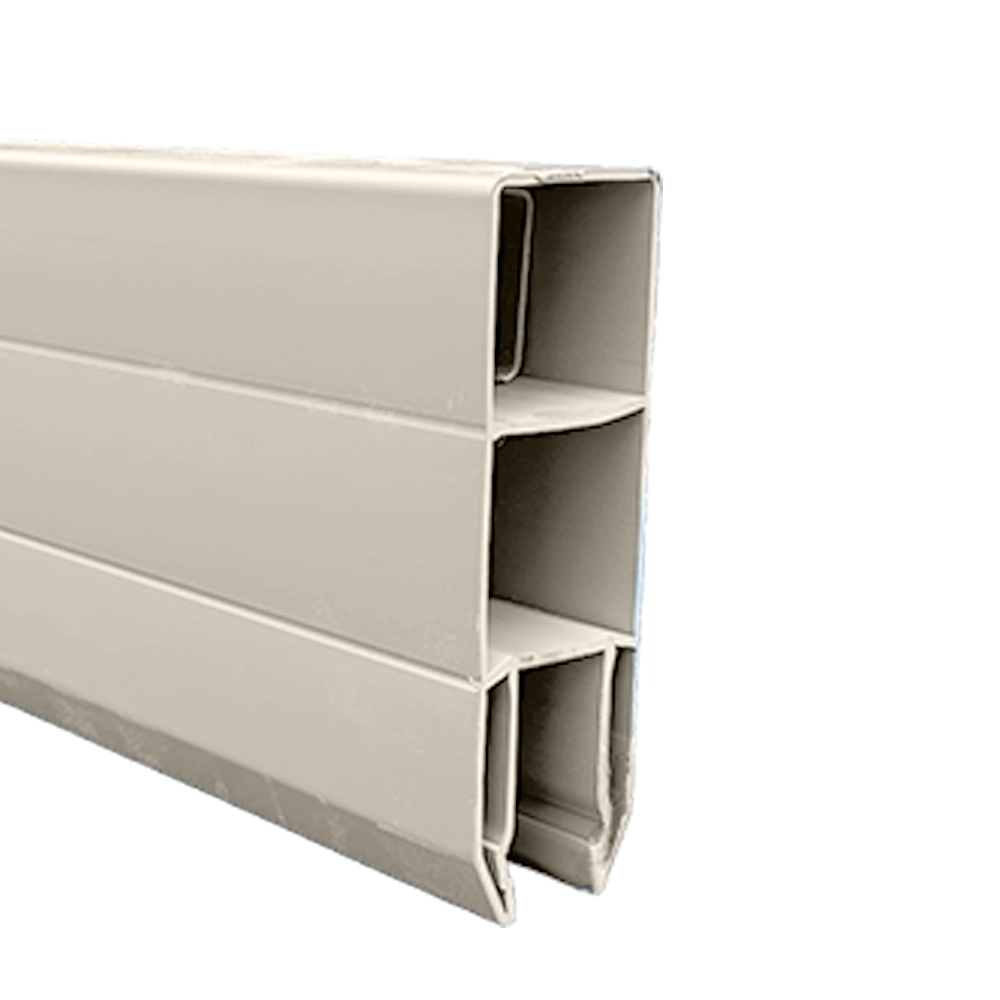 Khaki Vinyl Pocket Rail Top_Bottom Khaki Pocket Rail - Top / Bottom 2"x7"x96" - Image 1