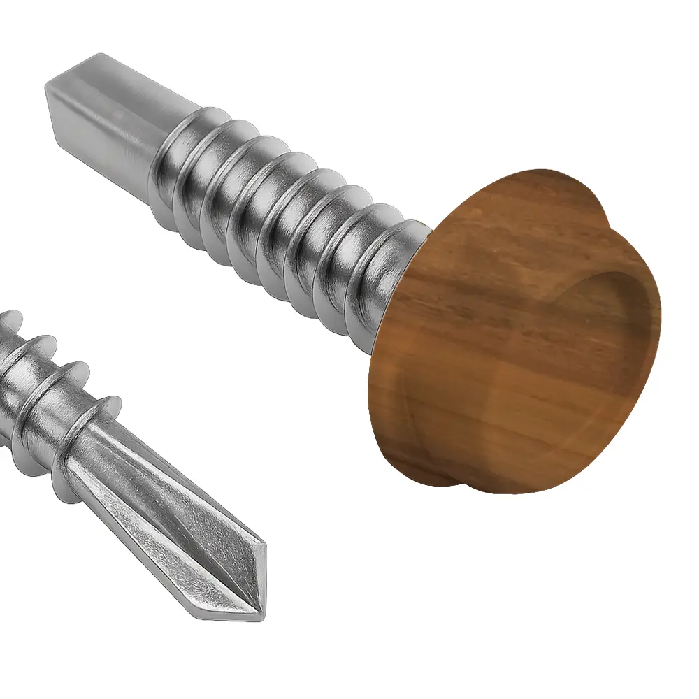 Mocha Walnut Screws Mocha Walnut 1-1/2" Screws – (50 Units / Bag) - Image 1