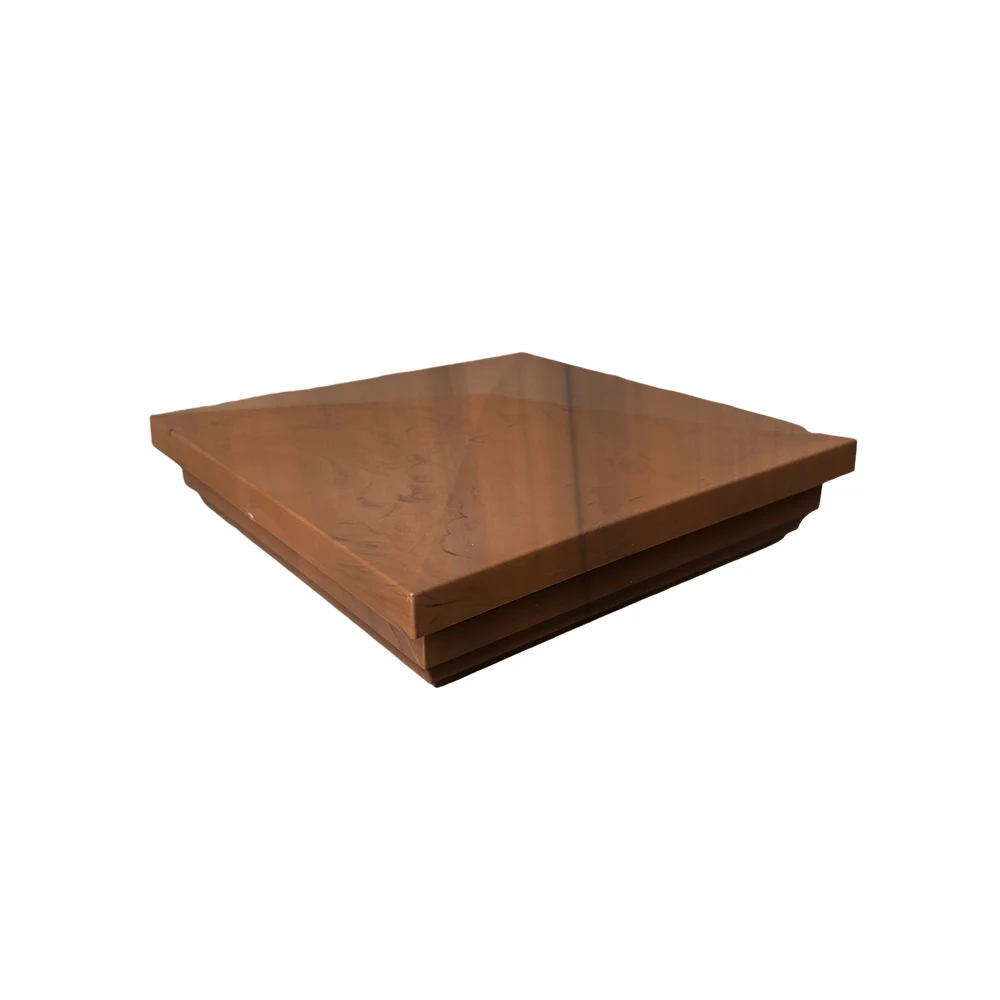 Mocha Walnut Vinyl Post Cap New Englad Mocha Walnut 5" Post Cap New England - Image 1