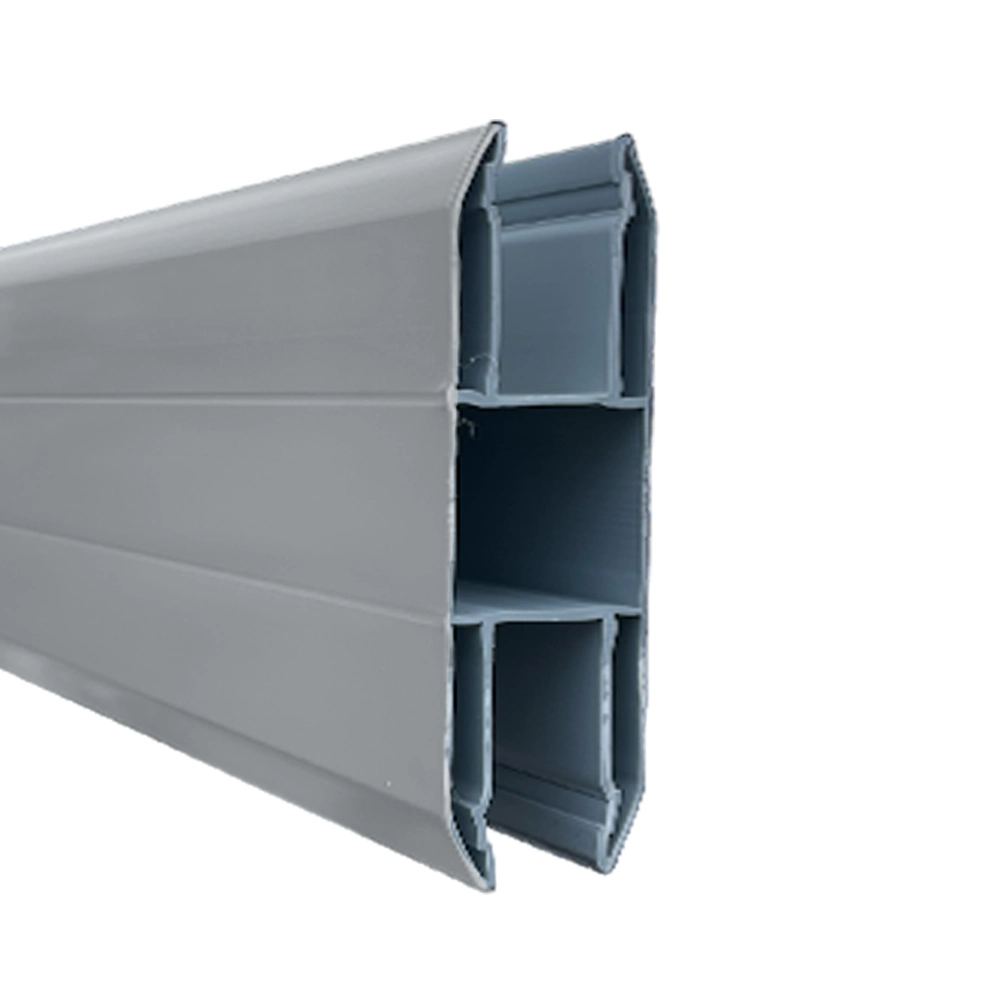 Modern Grey Vinyl Pocket Rail Mid Modern Grey Pocket Rail - Mid 96" - Image 1