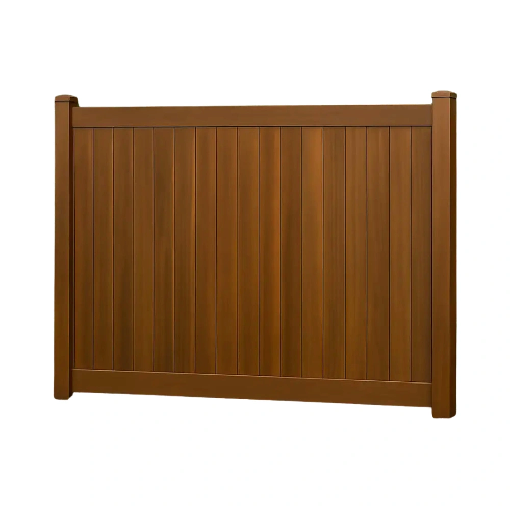 Mocha Walnut Vinyl Fence Full Kit Mocha Walnut Vinyl Fence Full Kit - Image 1