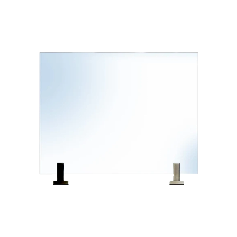 rf transparent glass railings Glass Railing with Spigots 36" - 12 mm - Image 1