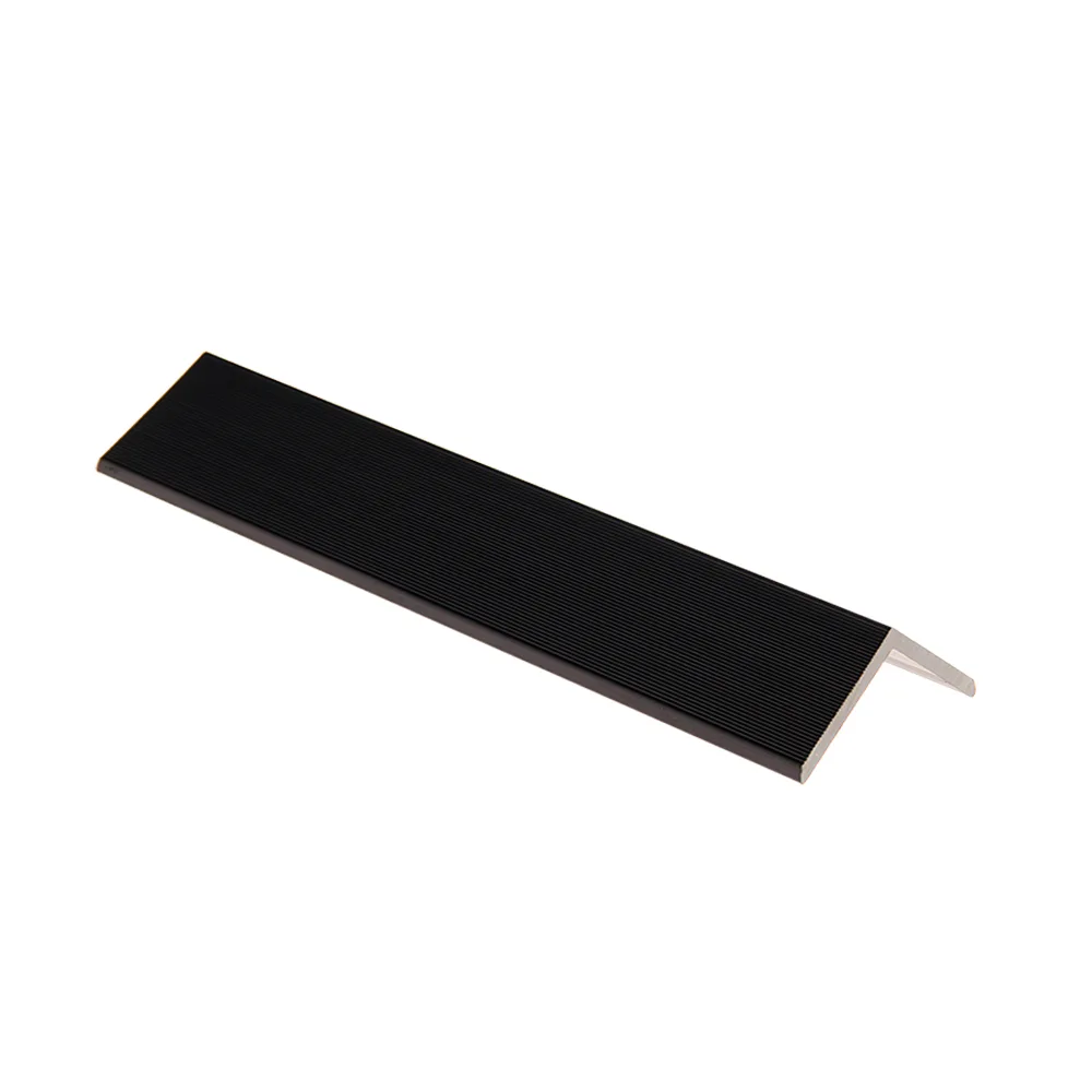 black L-trim brushed Black L-Trim 12ft Brushed - Image 1